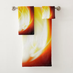 Glowing Flames Towel