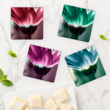 Glowing Flowers Coaster Set