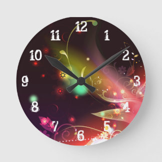 Glowing Flowers & Flourishes: Wall Clock