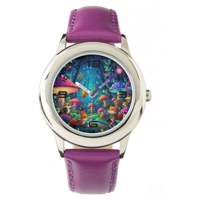 Glowing Forest Purple Watch (Front)