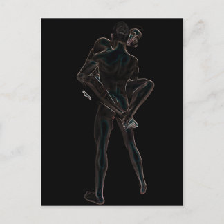 Glowing Gay Love Postcard