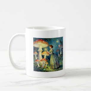 Glowing giant mushroom garden coffee mug