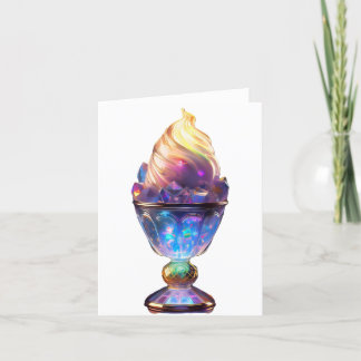 Glowing Goblet Ice Cream Sundae  Thank You Card