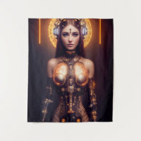 Glowing Goddess Cyborg