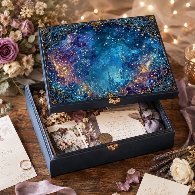Glowing Gold Celestial Nebula Swirl Tissue Paper (Creator Uploaded)