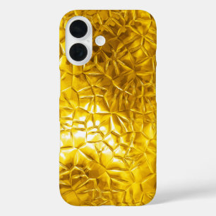 Glowing Gold Foil iPhone 16 Case