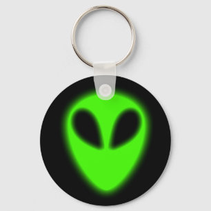 Glowing Green Alien Keychain