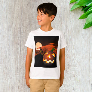 Glowing Halloween Pumpkin Spooky T-Shirt