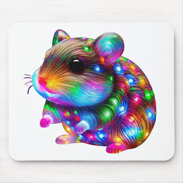 Glowing Hamster Mouse Mat (Front)