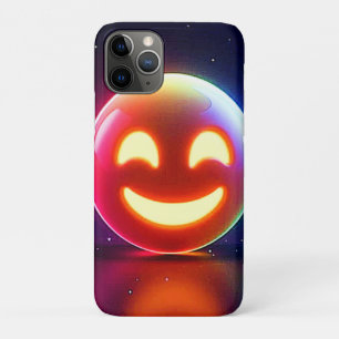 Glowing Happy Orb Emoji iPhone 11 Pro Case