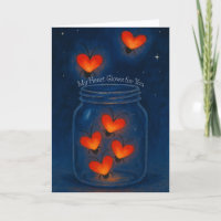 Glowing Heart Bugs in a Jar Love
