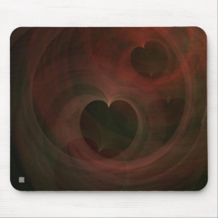 Glowing Hearts Mouse Mat