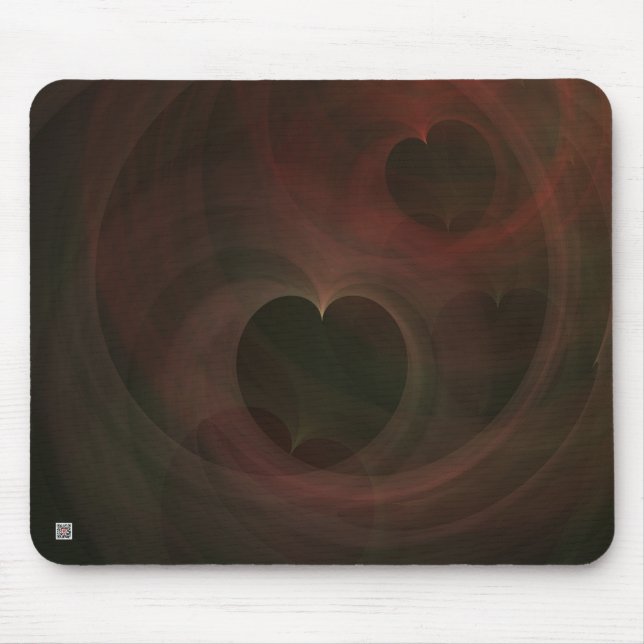 Glowing Hearts Mouse Mat (Front)