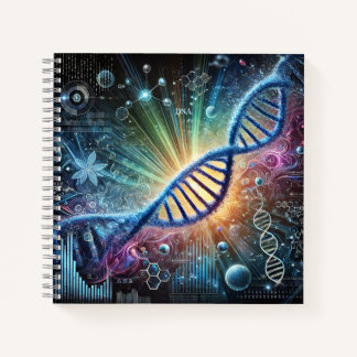 Glowing Helix, Chromosomes & Molecular Biology Notebook
