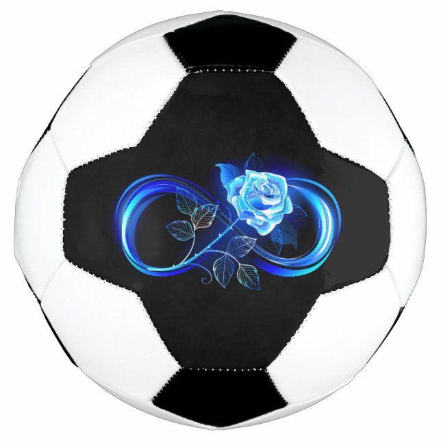 Glowing infinity with blue rose football (Front)