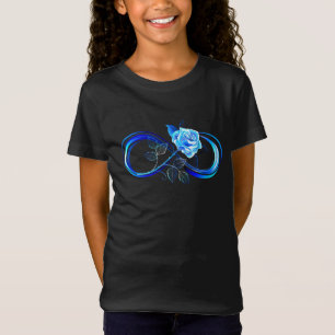 Glowing infinity with blue rose T-Shirt