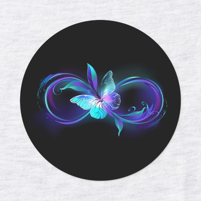 Glowing Infinity with Magic Butterfly (Design 1)