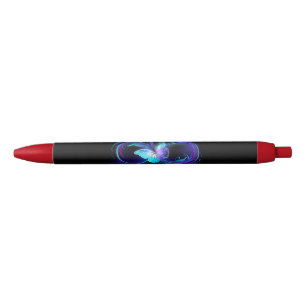 Glowing Infinity with Magic Butterfly Black Ink Pen