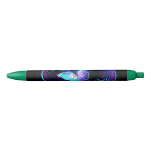 Glowing Infinity with Magic Butterfly Black Ink Pen