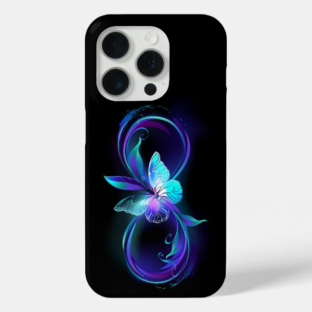 Glowing Infinity with Magic Butterfly Case-Mate iPhone Case (Back)