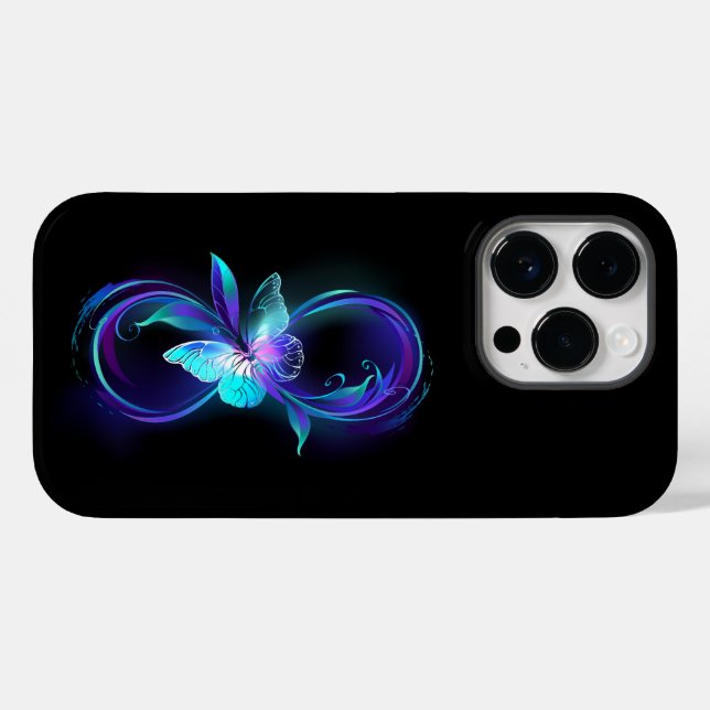 Glowing Infinity with Magic Butterfly Case-Mate iPhone Case (Back (Horizontal))