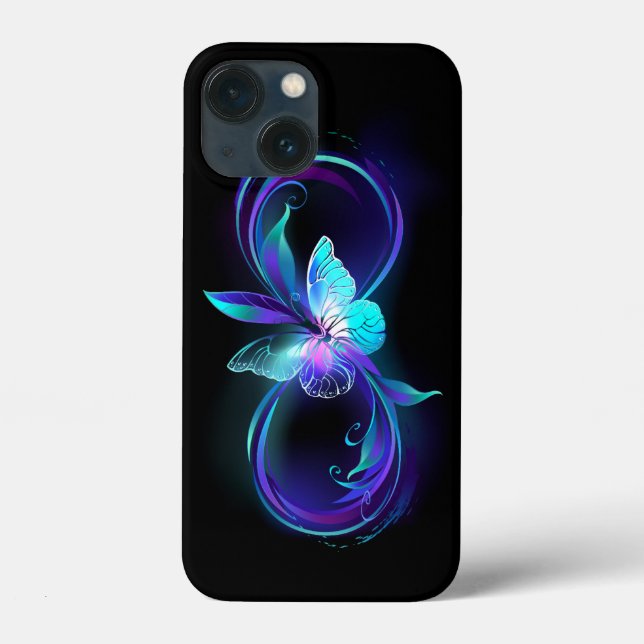Glowing Infinity with Magic Butterfly Case-Mate iPhone Case (Back)