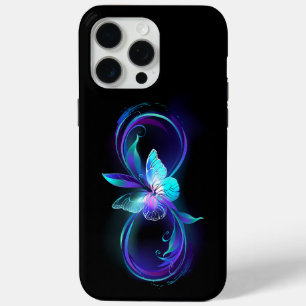 Glowing Infinity with Magic Butterfly iPhone 15 Pro Max Case
