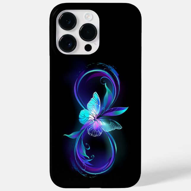 Glowing Infinity with Magic Butterfly Case-Mate iPhone Case (Back)