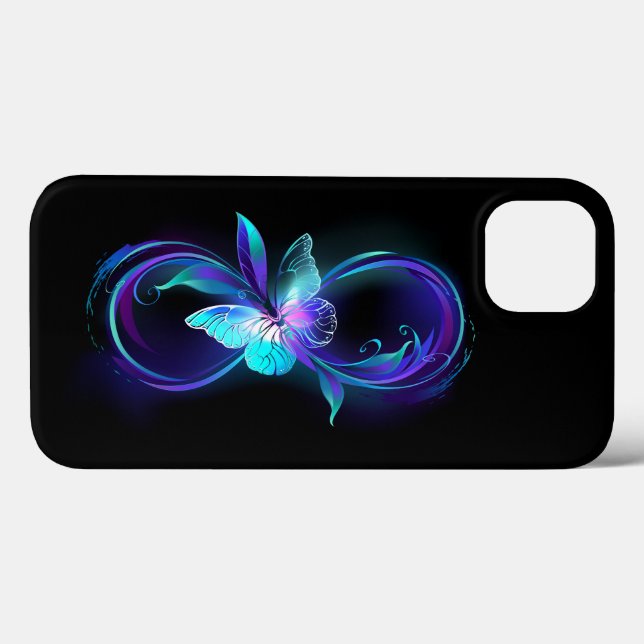 Glowing Infinity with Magic Butterfly Case-Mate iPhone Case (Back (Horizontal))