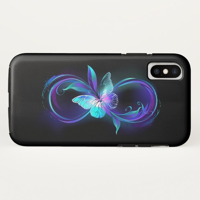 Glowing Infinity with Magic Butterfly Case-Mate iPhone Case (Back (Horizontal))
