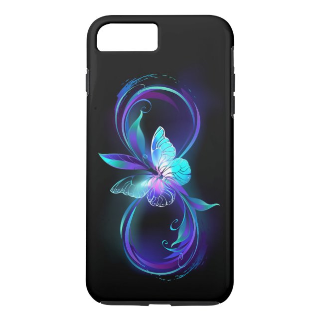 Glowing Infinity with Magic Butterfly Case-Mate iPhone Case (Back)