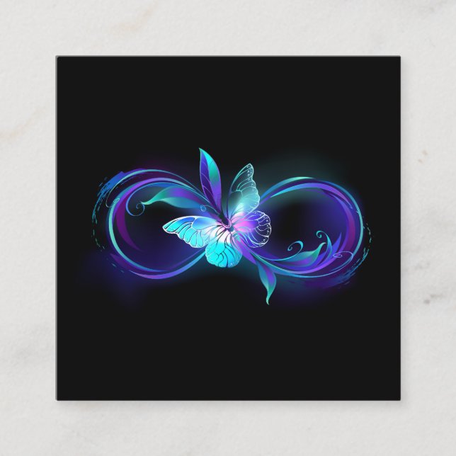 Glowing Infinity with Magic Butterfly Discount Card (Front)