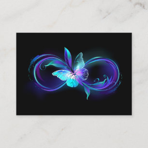 Glowing Infinity with Magic Butterfly Discount Card