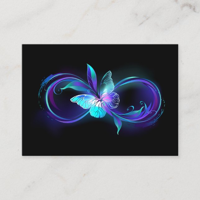 Glowing Infinity with Magic Butterfly Discount Card (Front)