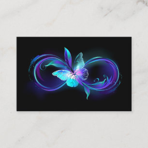 Glowing Infinity with Magic Butterfly Discount Card