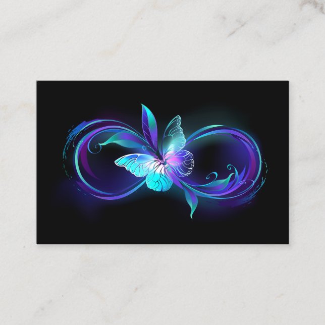 Glowing Infinity with Magic Butterfly Discount Card (Front)