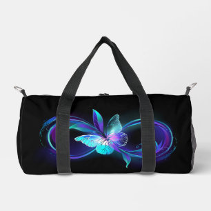 Glowing Infinity with Magic Butterfly Duffle Bag
