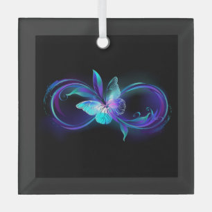 Glowing Infinity with Magic Butterfly Glass Tree Decoration