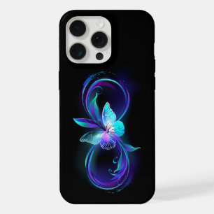 Glowing Infinity with Magic Butterfly iPhone 15 Pro Max Case