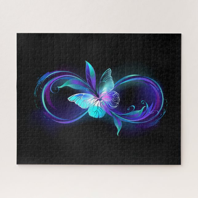 Glowing Infinity with Magic Butterfly Jigsaw Puzzle (Horizontal)