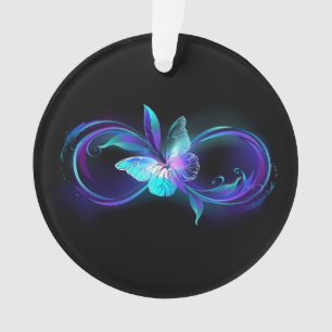 Glowing Infinity with Magic Butterfly Ornament