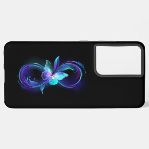 Glowing Infinity with Magic Butterfly Samsung Galaxy Case