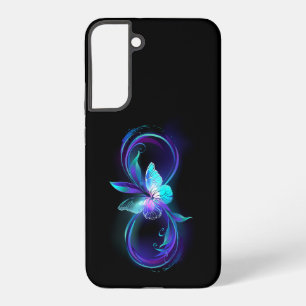 Glowing Infinity with Magic Butterfly Samsung Galaxy Case