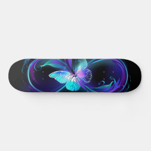 Glowing Infinity with Magic Butterfly Skateboard