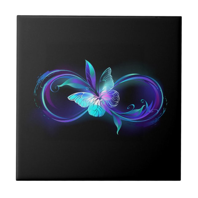 Glowing Infinity with Magic Butterfly Tile (Front)