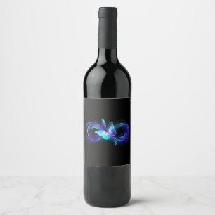 Glowing Infinity with Magic Butterfly Wine Label