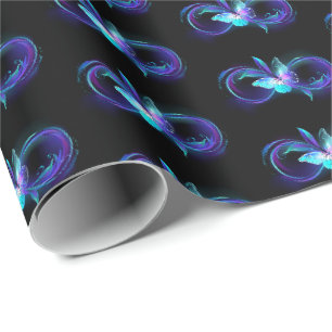 Glowing Infinity with Magic Butterfly Wrapping Paper