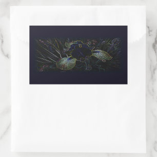 Glowing Iris Rectangular Sticker