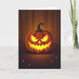 Glowing Jack O Lantern Card