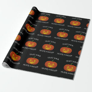 Glowing Jack-o'-Lantern - Light Your Nightmares Wrapping Paper